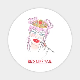 Red Lips FAIL Magnet